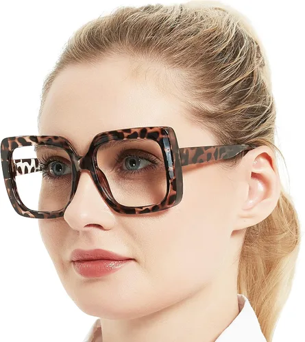 Vista 12 de OCCI CHIARI Gafas de Lectura para Mujer 1.0 Cuadrada Sobredimensionada(1.0 1.25 1.50 1.75 2.0 2.25 2.5 2.75 3.0 3.5 4.0)