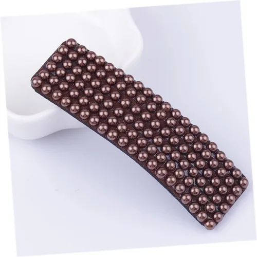 Vista 6 de 4 unids pinza de pelo perla pelo barettes mujeres horquilla de pelo moda pinzas simple perlado rubor