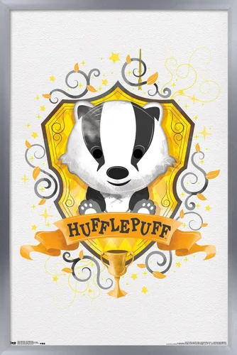 Vista 11 de Trends International Wizarding World: Harry Potter-Hufflepuff - Póster de pared, 14.725 x 22.375 pulgadas, versión enmarcada de madera de granero
