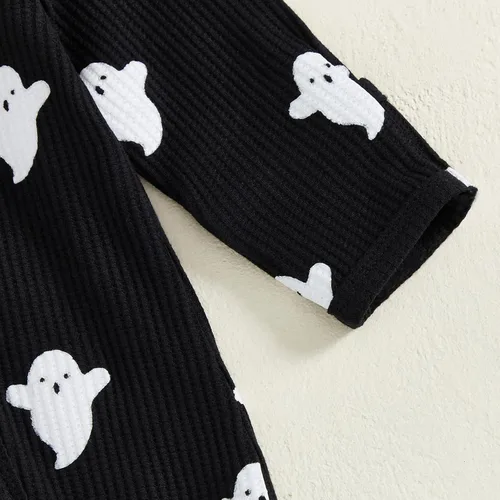 Vista 106 de Disfraz de Halloween para bebé niño y niña, mameluco de manga larga con diseño de calabaza, mameluco para Halloween