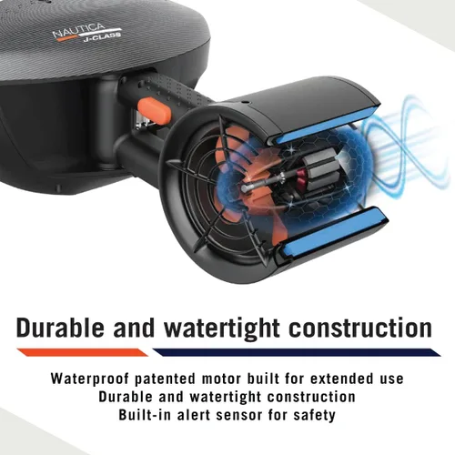 Vista 10 de Nautica J Class Underwater seascooter, Foldable and Travel Ready for Diving, Snorkeling, and Cruising