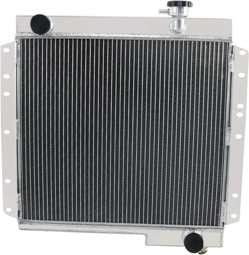 Vista 3 de Radiador de aluminio de 4 filas para Toyota Landcruiser Fj40 Fj45 gasolina 1969-1984