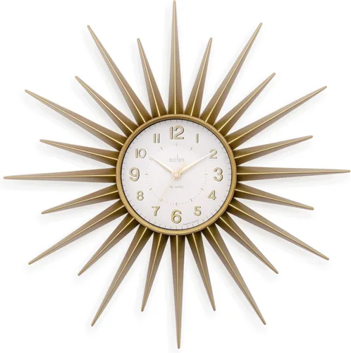 Vista 2 de Acctim 21760 Stella Sprayed Starburst Reloj de Pared, Oro