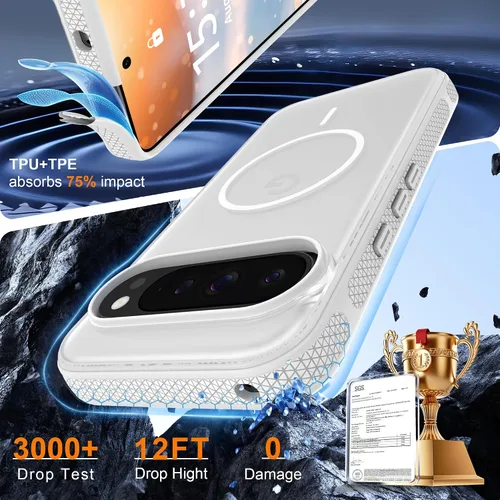 Vista 390 de Jshru Funda para Samsung Galaxy S26 Plus/Galaxy S25 Plus: para Galaxy S24 Plus [compatible con Magsafe] [2 protectores de pantalla HD] cubierta