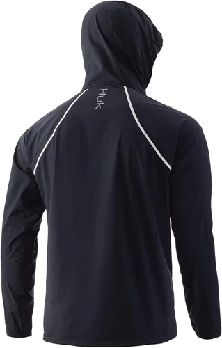 Vista 2 de HUK Chaqueta con cremallera impermeable y resistente al viento para hombre