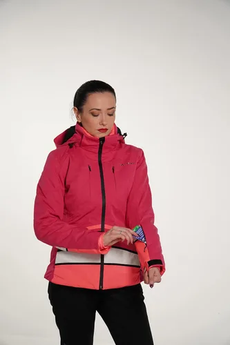 Vista 6 de DIEL SPORT SIMONA - Chaqueta de esquí cálida para mujer abrigo de nieve con capucha impermeable resistente al viento aislante transpirable