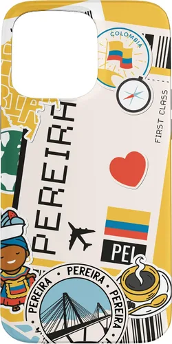 Vista 31 de Flight Boarding Pass Tag Label to Destination Pereira Case for iPhone 16