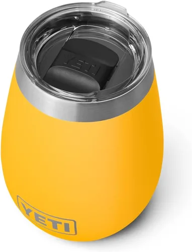 Vista 17 de YETI Rambler - Vaso de vino de 10 onzas, aislado al vacío, de acero inoxidable con tapa MagSlider, color azul marino