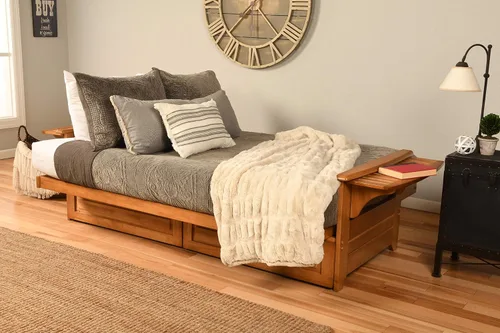 Vista 9 de Kodiak Furniture - Juego de futón, blanco, Madera Tela, Canadá