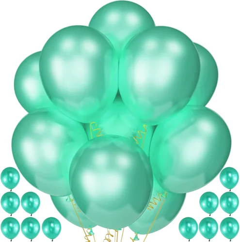 Vista 12 de 120 unidades de 5 pulgadas de globos plateados metálicos, globos de látex plateados metálicos cromados, globos mini pequeños para decoraciones