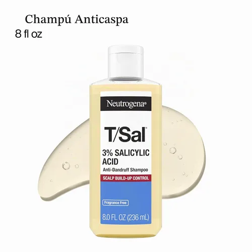 Vista 2 de Neutrogena Champú anticaspa de ácido salicílico al 3% T/Sal, 8 fl oz