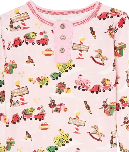 Vista 7 de Mud Pie Conjunto de pijama de Navidad para bebé niña