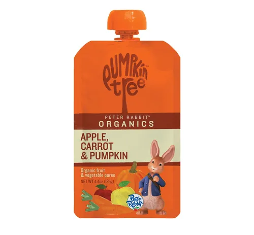 Vista 5 de Peter Rabbit Organics Puré de Frutas Manzana Uva, 4 oz