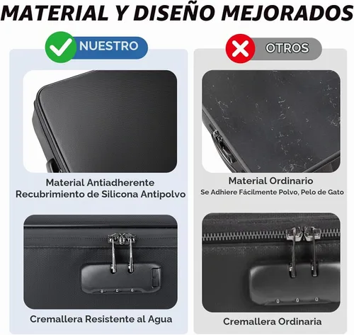 Vista 7 de BALEINE Caja de Documentos Ignífuga con Cerradura, Bolsa de Documentos Ignífuga Portátil Impermeable Cajas de Archivos Ignífugas para Documentos