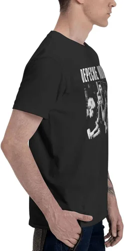 Vista 4 de Camiseta de algodón para hombre, manga corta, color negro