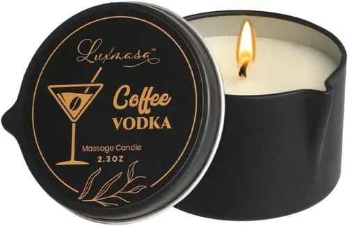 Vista 9 de Vela de spa con aceite esencial de cera de soja orgánica con infusión de aceite de masaje para parejas, vela perfumada para el hogar