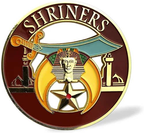 Vista 3 de Shriner - Calcomanía de coche masónico para auto