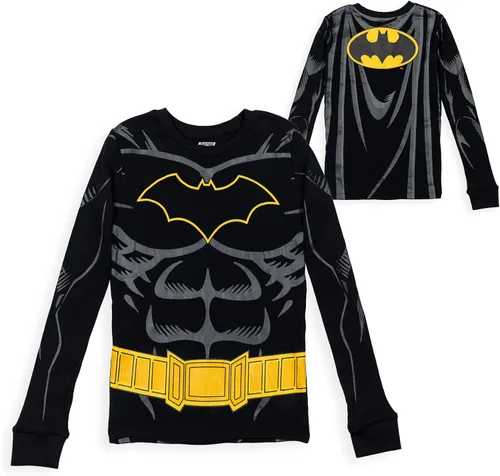 Vista 6 de DC Comics Justice League Superman Batman The Flash - Pijama de cosplay para niños pequeños a grandes