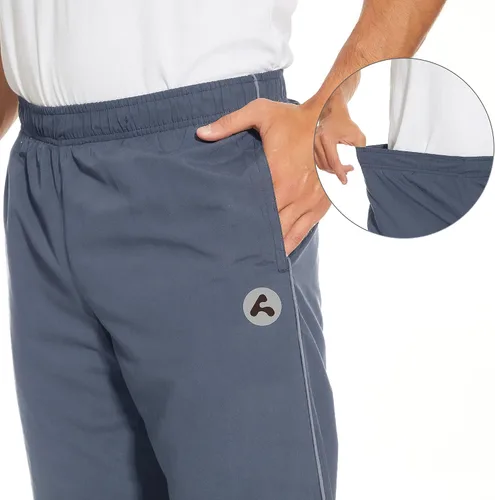 Vista 2 de ARCTHLEX Pantalones deportivos para hombre, pantalones deportivos con bolsillos, pantalones de correr para hombre, parte inferior abierta