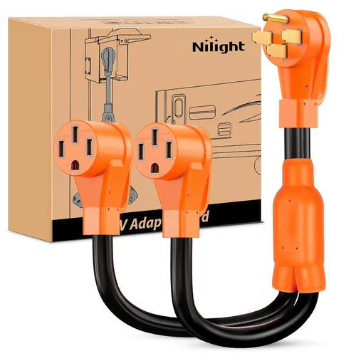 Vista 59 de Nilight Cable adaptador de secadora de 30 amperios a 30 amperios calibre 10 10-30P a 14-30R con cable de tierra