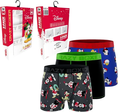 Vista 7 de CRAZYBOXER Disney - Calzoncillos tipo bóxer para hombre paquete de 3