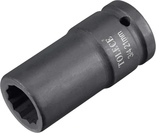 Vista 20 de uxcell Enchufe de impacto profundo de 0.669 in y 12 puntos de 3/4 pulgadas, acero CR-MO 3.071 in de longitud, tamaños métricos