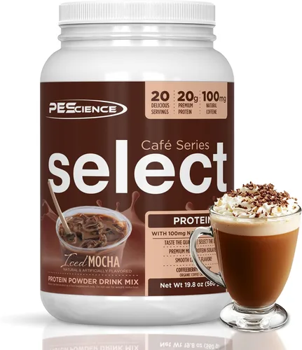 Vista 8 de PEScience Select Cafe Protein Coffee - Polvo con sabor a café, 100 mg de cafeína, 0.71 onzas de proteína helada, café en polvo o crema - Caramel