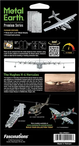 Vista 9 de Metal Earth Serie Premium The Spruce Goose 3D Kit de modelo de metal Fascinations