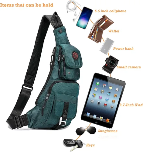 Vista 52 de Nicgid Sling Bag - Mochila bandolera para hombre), LYSB01NH075BJ-SPRTSEQIP