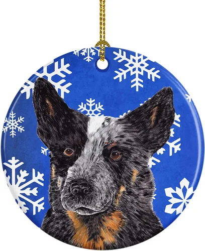 Vista 240 de Caroline's Treasures Cavalier Spaniel - Adorno de cerámica para colgar en el árbol de Navidad, para el hogar, Navidad, fiestas, regalo, 3 pulgadas