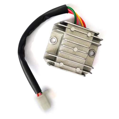 Vista 3 de DEVMO Regulador de voltaje rectificador de onda completa de 4 cables, 4 pines, 12 V, universal, compatible con motocicletas Pit Dirt Bike Quad CG125