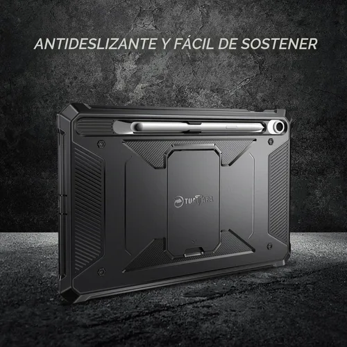 Vista 6 de Fintie Funda a prueba de golpes para Samsung Galaxy Tab S10 Lite/S10 FE/S9 Negro