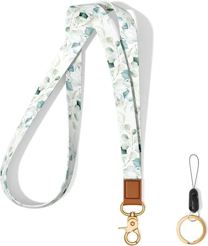 Vista 8 de Llavero con cordón para el cuello, llavero con correa larga para mujeres y hombres, llaves del automóvil, insignias de identificación, tarjeta