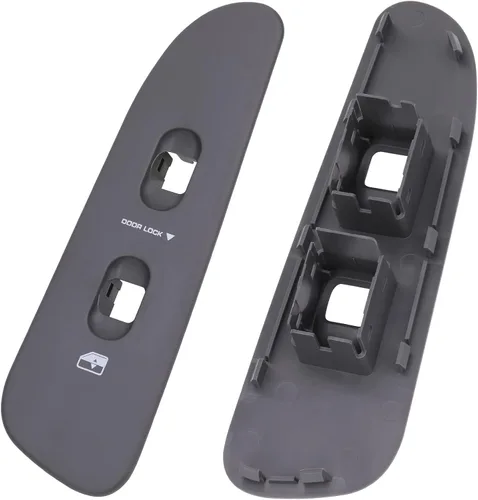 Vista 5 de Obaee Panel de control de ventana de puerta del conductor y del pasajero, bisel compatible con Dodge Ram 1500 2500 3500 2002-2009 borde del botón