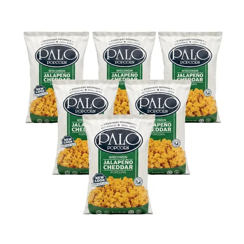 Vista 8 de Palo Popcorn Palomitas de maíz cheddar de tocino, bolsas de 6 onzas (paquete de 6)