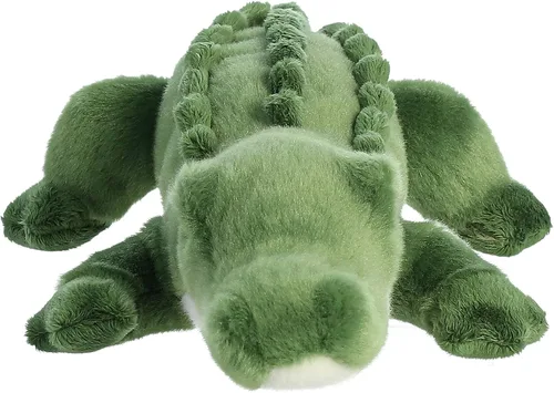 Vista 6 de Aurora® Animal de Peluche Caimán Eco Nation™ Fabricado Responsablemente - Ideal para Aventuras de Juego - Perfecto para Cumpleaños o Simplemente