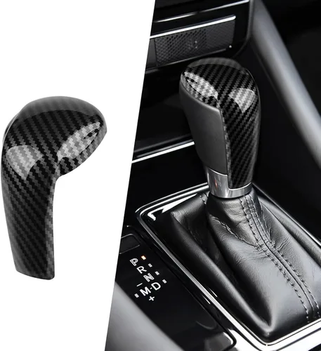 Vista 8 de Compatible con Mazda CX-5 CX-9 CX-3 6 3 Accesorios Cubierta de la perilla de la palanca de cambios del coche, tapa de ajuste de panel de engranajes