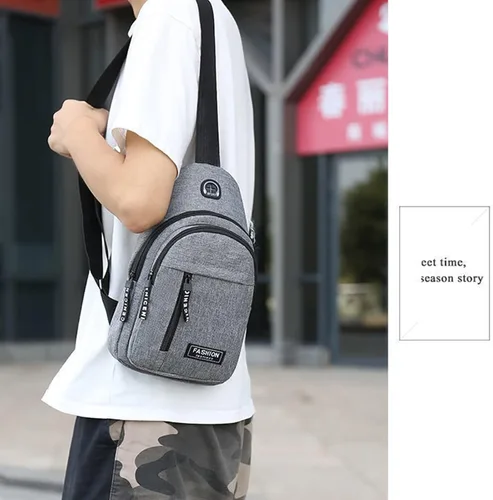 Vista 8 de Gecau Bolso bandolera multiusos - Bolso cruzado en el pecho - Mochila deportiva de senderismo - Mochila casual para hombres y mujeres