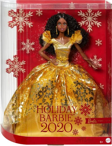 Vista 6 de Barbie Cabello negro navideño 2020