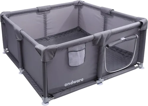 Vista 9 de Corralito para cachorros, 28 x 28 x 15 pulgadas, corralito para perros en interiores, corralito de animales pequeños con puerta para pollitos