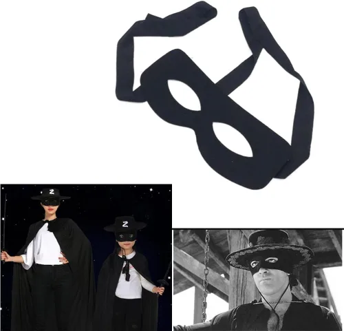 Vista 7 de Honkenda Máscara de ojos de bandido de ladrón negro para hombres y mujeres, máscara de disfraz de ladrón negro, accesorio para Halloween, Navidad