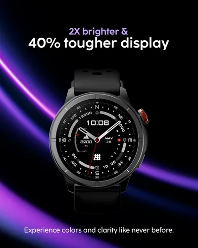Vista 7 de Cubitt Aura Pro 2 - Reloj inteligente con GPS integrado, mapas sin conexión, AMOLED HD de 1.48 pulgadas, VITA AI, entrenador AI, puntaje