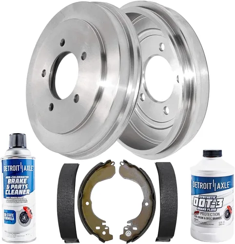 Vista 17 de Detroit Axle - Kit de freno trasero para Chevy Silverado 1500 Avalanche GMC Sierra 1500 2007-2014, Suburban Yukon XL 1500 Tahoe Escalade EXT ESV