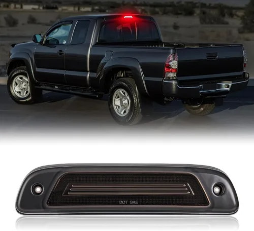 Vista 7 de R&F Auto Luz de freno LED estroboscópica de tercera con lente ahumada de repuesto para Tacoma 2016-2023 Limited SR SR5 TRD Off-Road TRD Pro