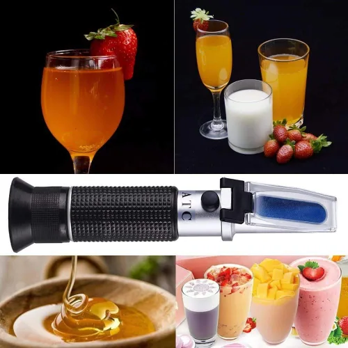 Vista 4 de AUTOUTLET Refractómetro Brix con ATC Dual Scale Brix 0-32% y gravedad específica de mosto 1.000-1.130, refractómetro digital Brix para cerveza
