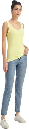 Vista 4 de Liang Rou Camiseta sin mangas con cuello redondo elástico para mujer