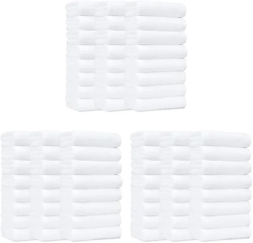 Vista 13 de Amazon Basics - Toallas de mano de algodón suaves y gruesas, 16" x 26", gris, paquete de 12