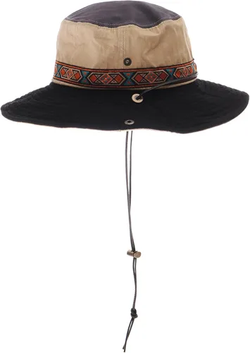 Vista 3 de WITHMOONS Boonie Bush AC8726 - Sombreros de ala ancha con patrón azteca
