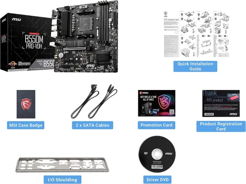 Vista 3 de MSI B550M PRO-VDH ProSeries Placa base