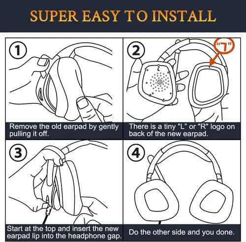Vista 6 de SOULWIT Almohadillas de repuesto de gel refrescante para auriculares Corsair VoidVoid ProVoid EliteSurround RGB USB con cable e inalámbrico